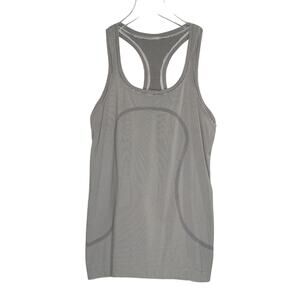 Lululemon Swiftly Tech RacerbackTank Top 6 Black White Tempo Stripe Active